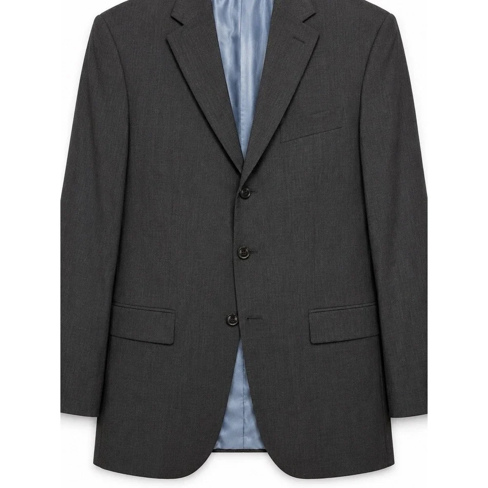 BOSS Hugo Boss Scorsese 38R Charcoal 100% Virgin Wool Blazer Sport Coat USA